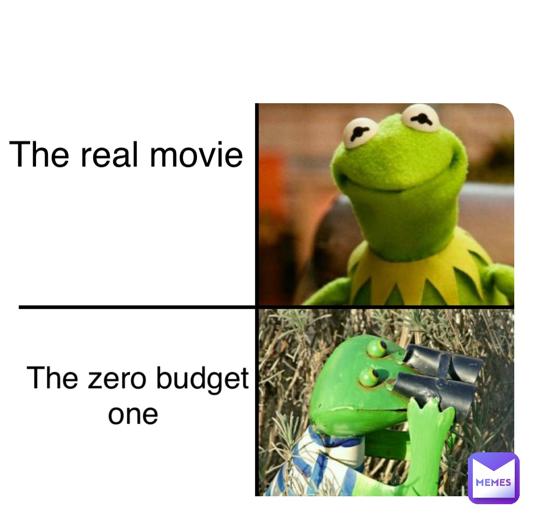 Double tap to edit The real movie The zero budget one