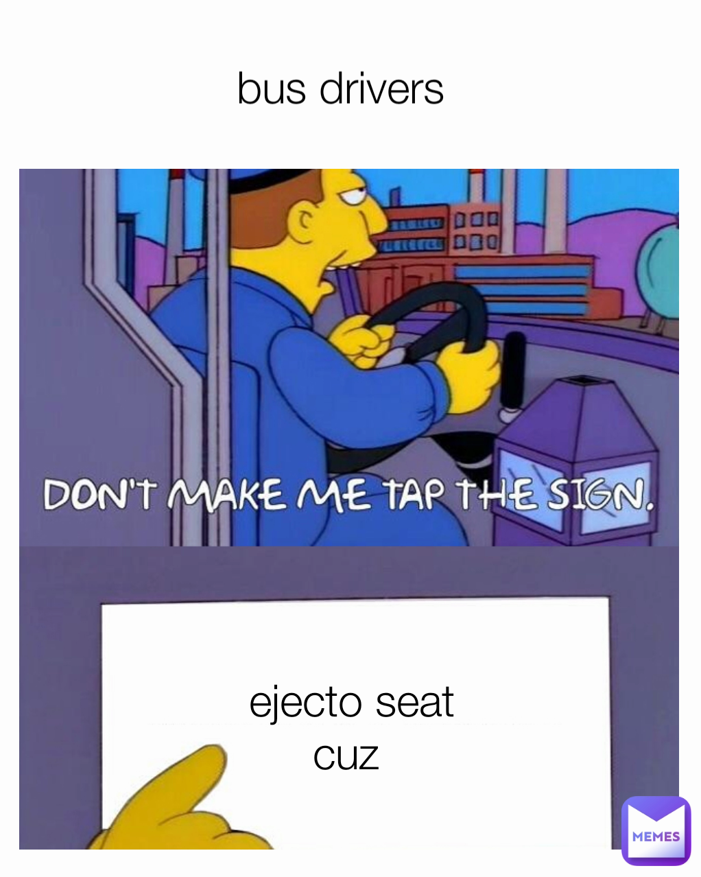  ejecto seat cuz bus drivers 