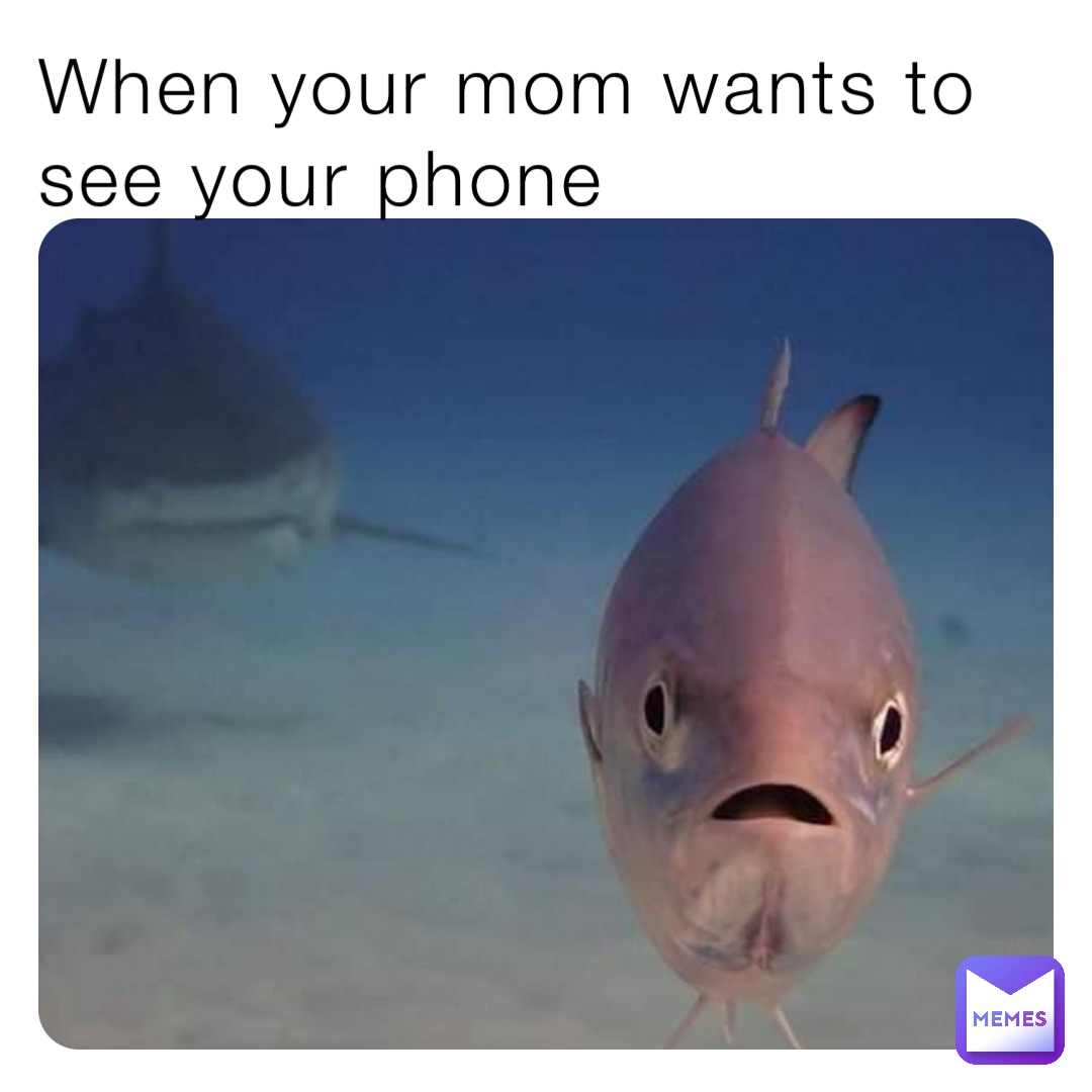 When your mom wants to see your phone