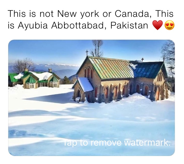 This is not New york or Canada, This is Ayubia Abbottabad, Pakistan ♥️😍