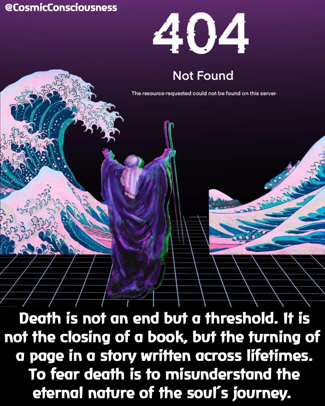 Death is not an end but a threshold. It is not the closing of a book, but the turning of a page in a story written across lifetimes. To fear death is to misunderstand the eternal nature of the soul’s journey. @CosmicConsciousness