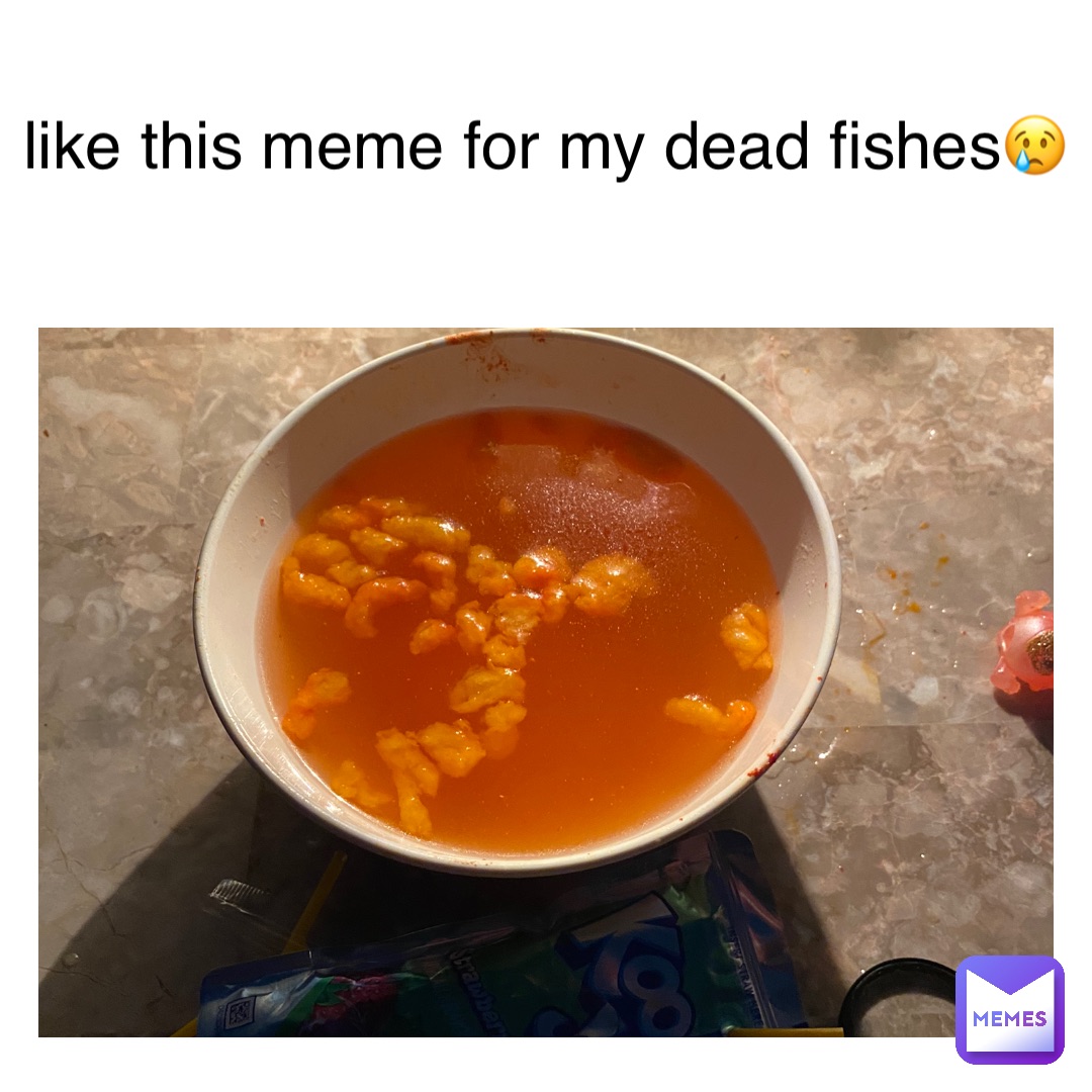 Text Here like this meme for my dead fishes😢