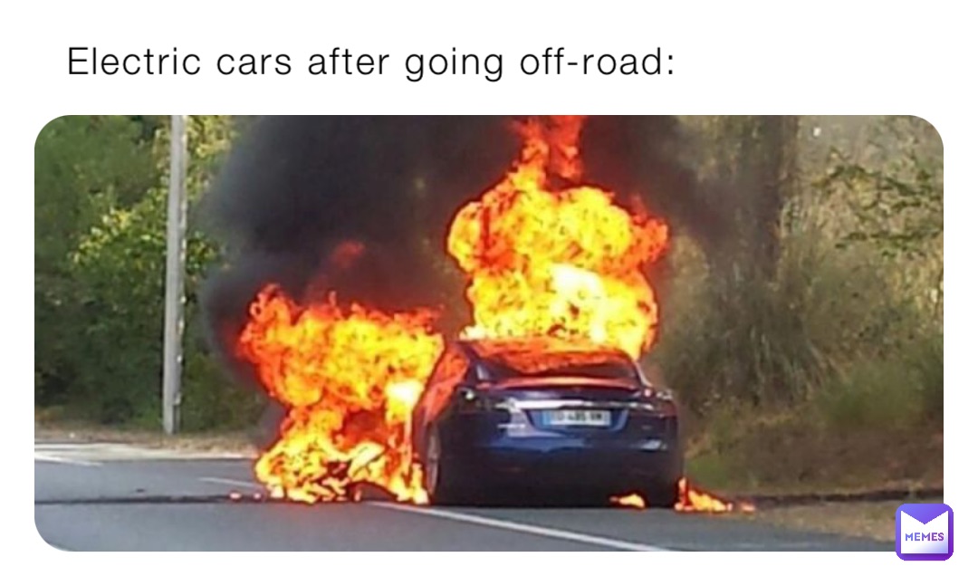 Electric cars after going off-road: