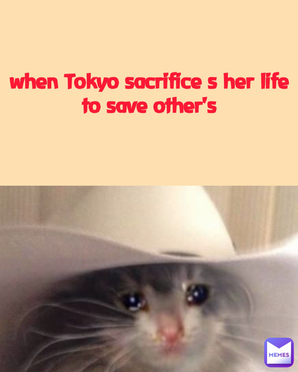 when Tokyo sacrifice s her life to save other's
