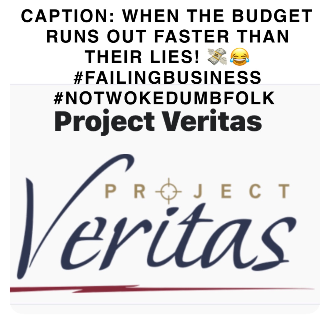 Caption: When the budget runs out faster than their lies! 💸😂 #FailingBusiness #NotWokeDumbFolk