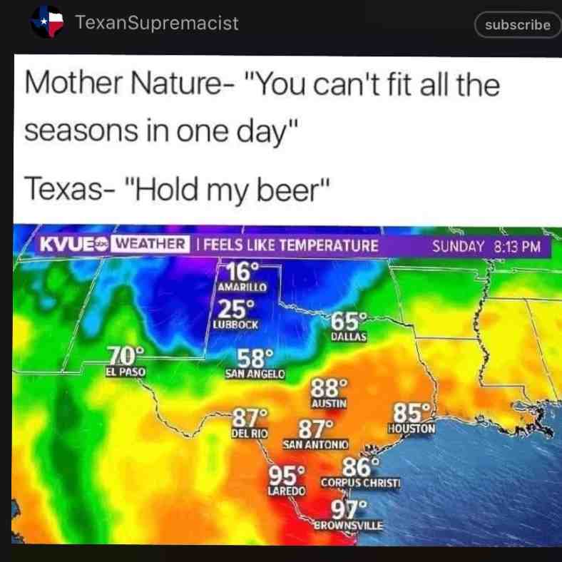 geez chill out Texas #funny #memes #dankmemes #texasmemes
