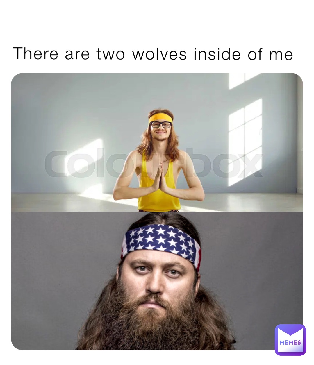 There are two wolves inside of me