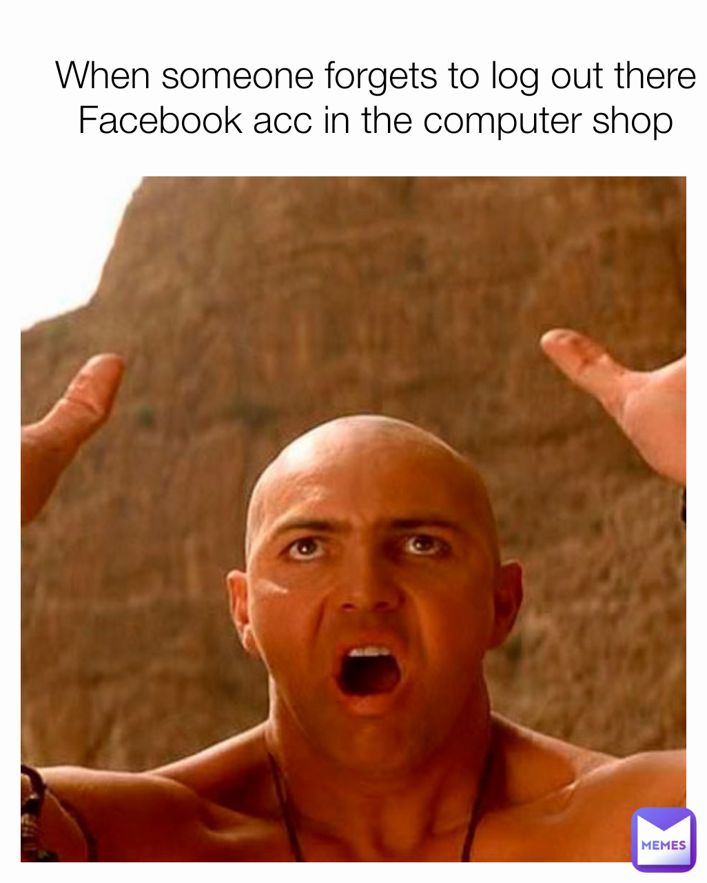 When someone forgets to log out there Facebook acc in the computer shop