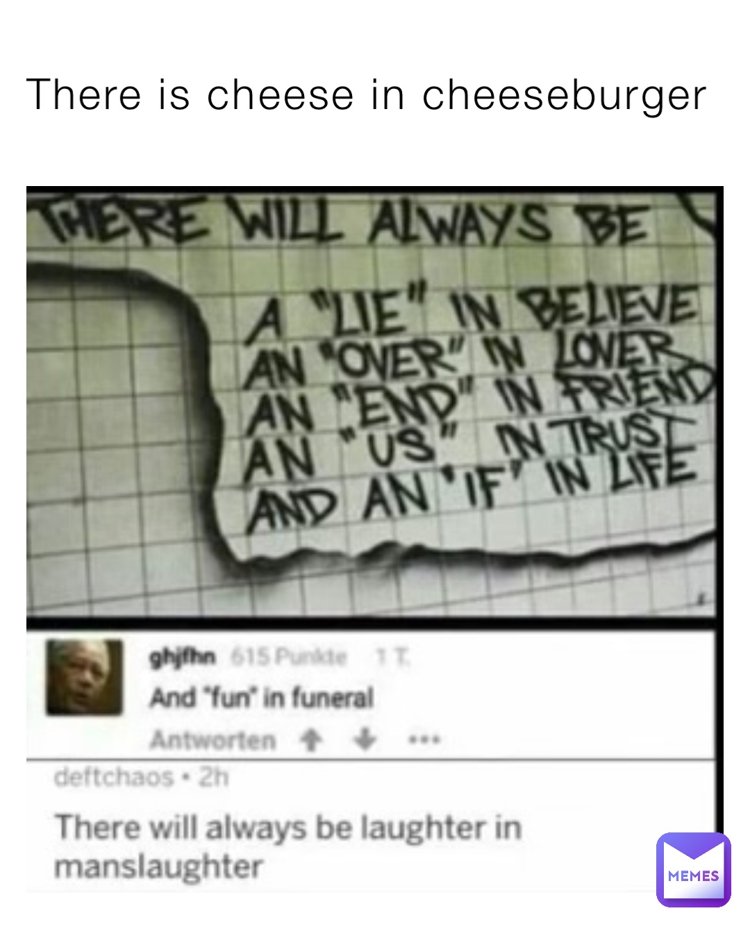 There is cheese in cheeseburger