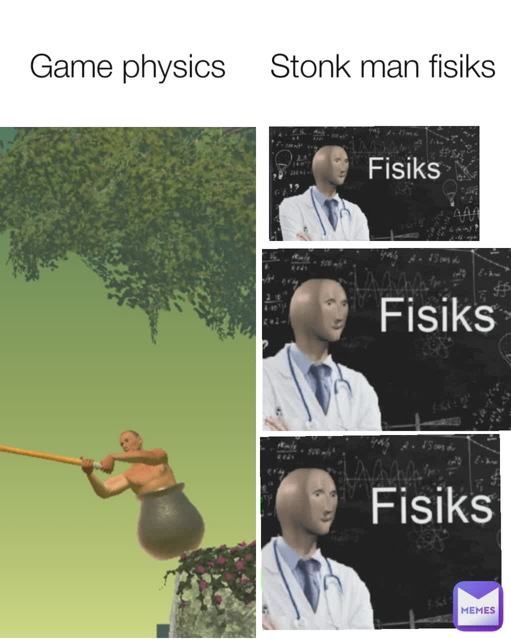 Game physics Stonk man fisiks