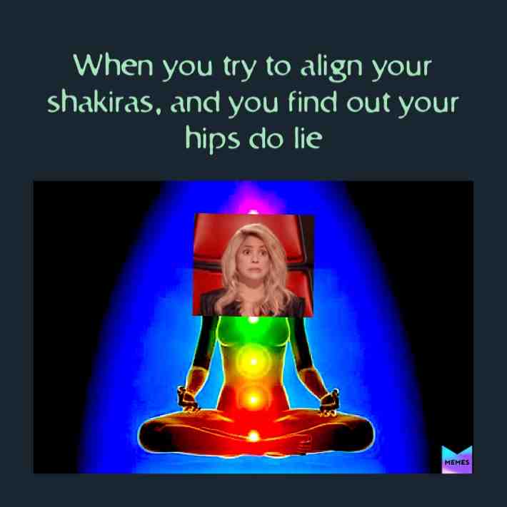 #Shakira #shakirameme #aligningchakras #alignshakiras #reiki #spiritualmeme