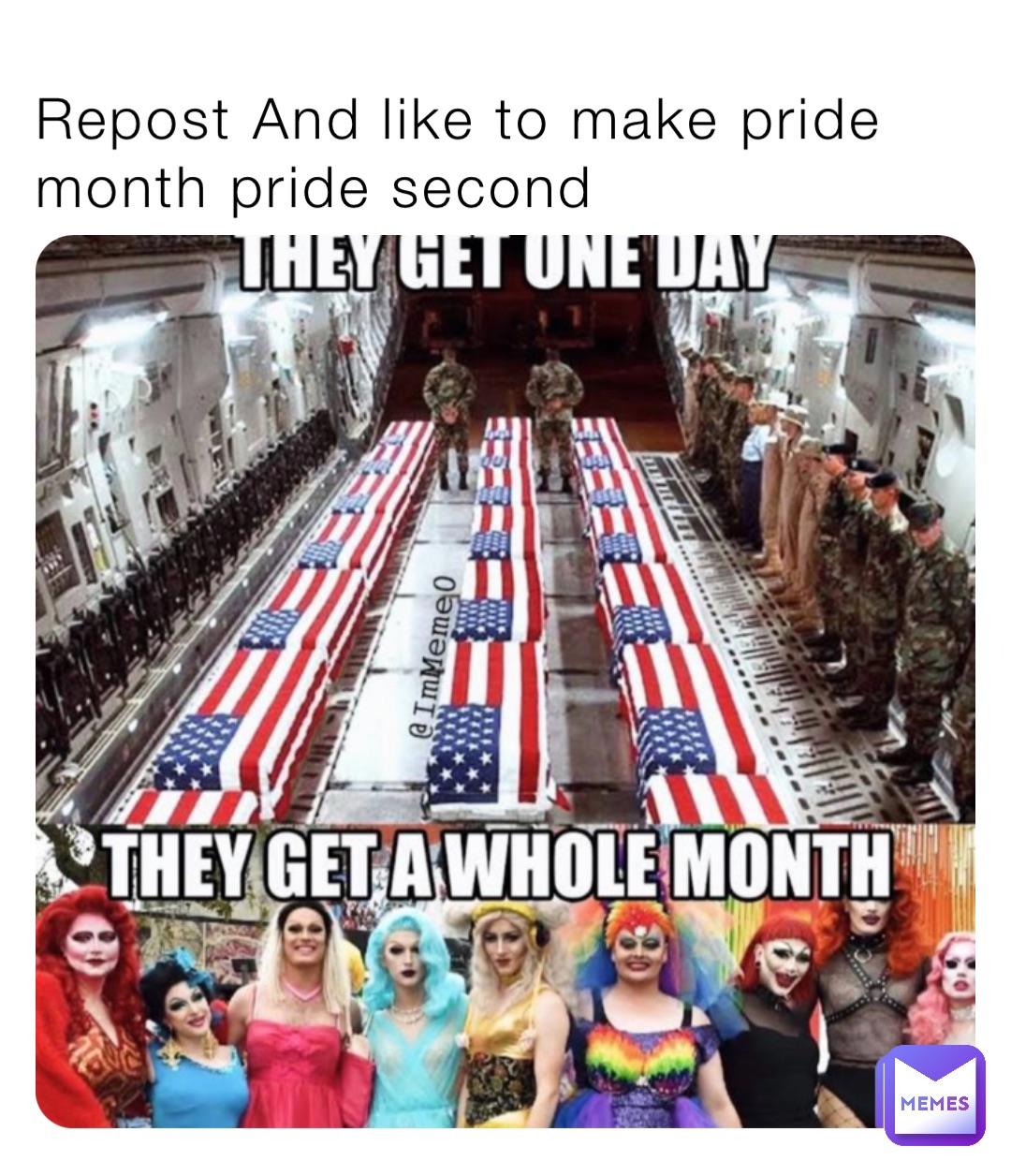 Repost And like to make pride month pride second