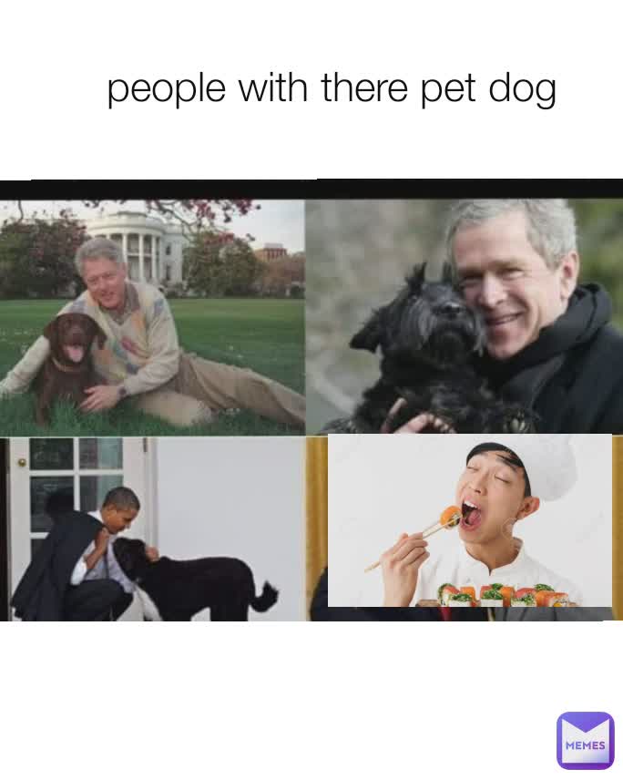 people with there pet dog
