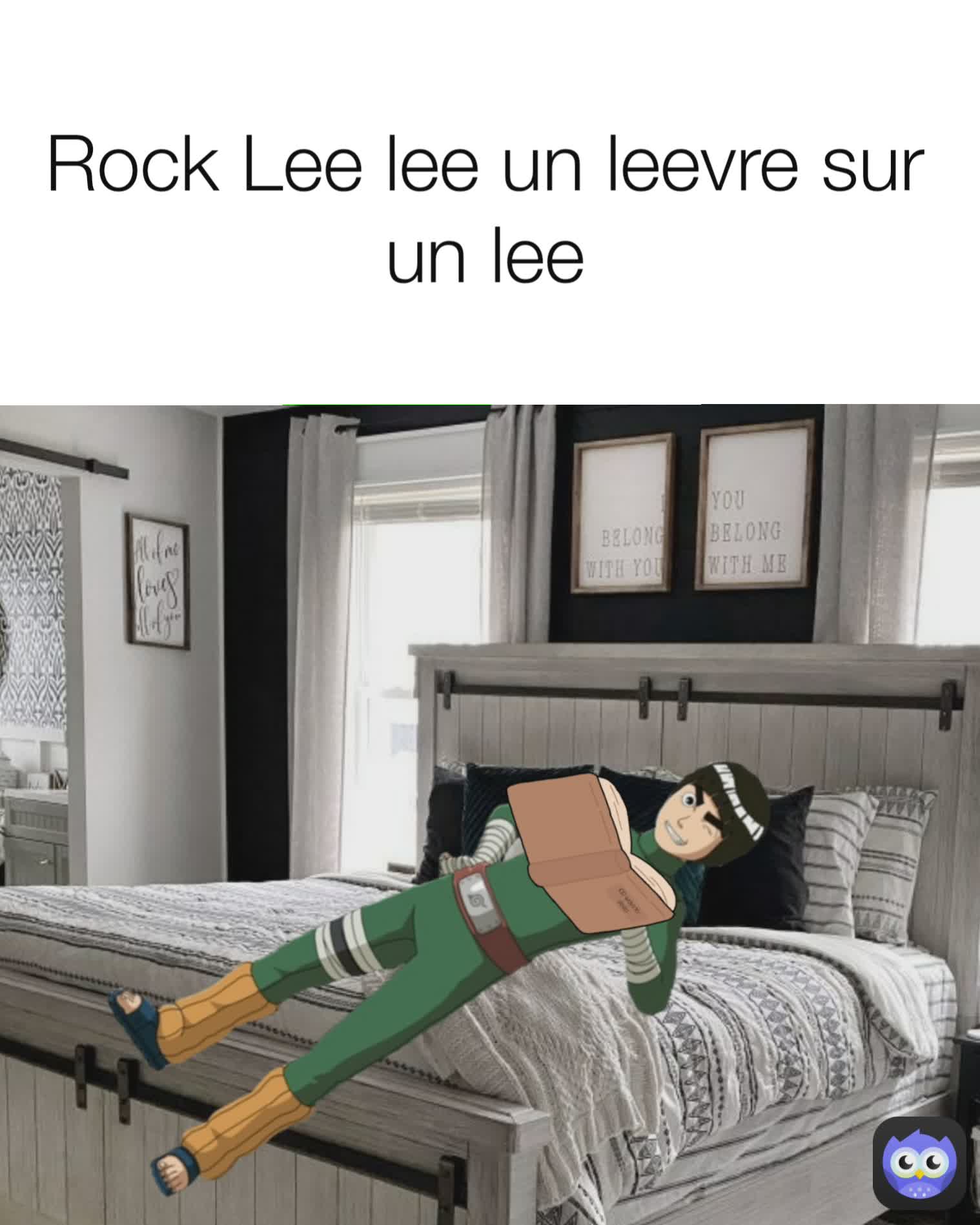 Rock Lee lee un leevre sur un lee