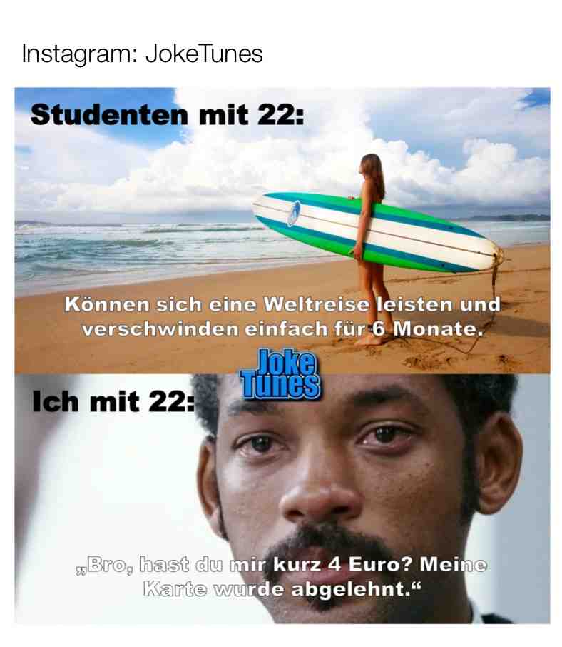 Folgt mir au Instagram\ud83d\udc99
Bei Business/Problemen gerne
per DM melden
\u2550\u2550\u2550\u2550\u2550\u2550\u2550\u2550\u2550\u2550\u2550\u2550\u2550\u2550
Hashtags: #Witze #Witzig #Lustig #Spass #JokeTunes #Witzigebilder #lustiges #lustigebilder #lachkrampf #unterhaltung #lachenistgesund #zumtotlachen #spru\u0308che #witzigespru\u0308che #bestewitze #lachflash #lachfails #lustigevideos #dankmeme #failvideos #traurigespru\u0308che #fakten #lustigetiere #lustigesbild