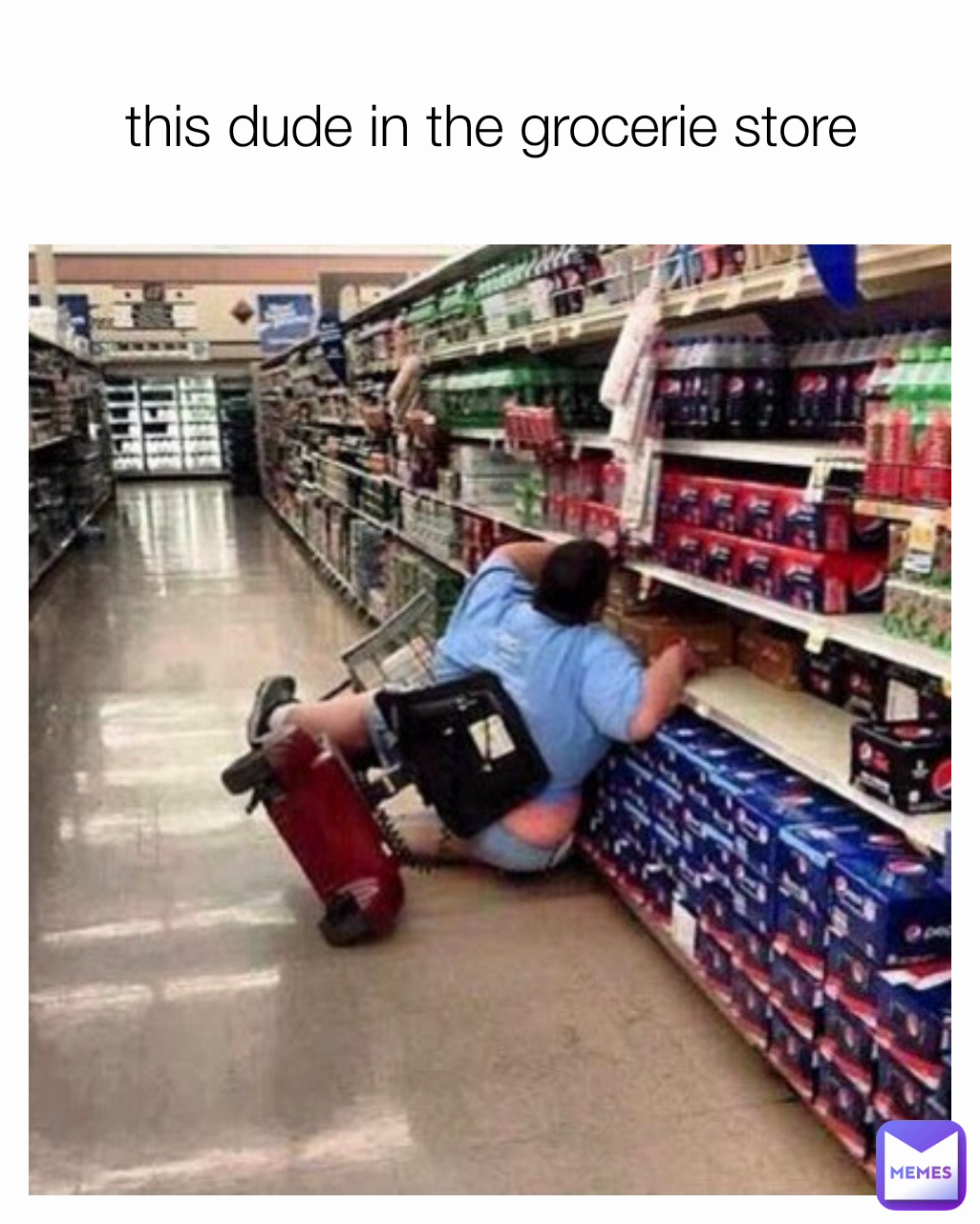 this dude in the grocerie store