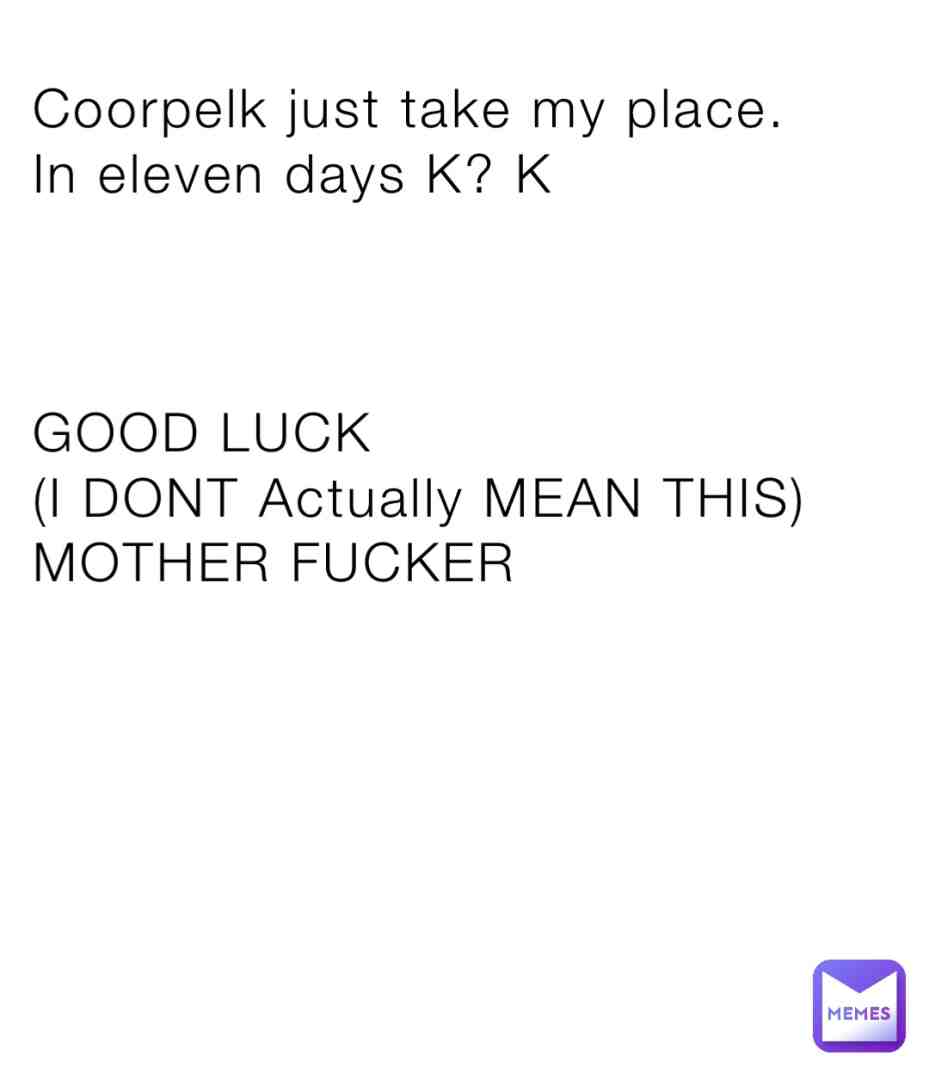 Good luck ;)