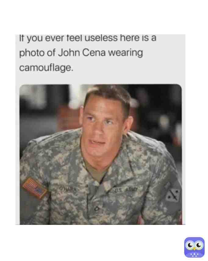 Still cant see him.