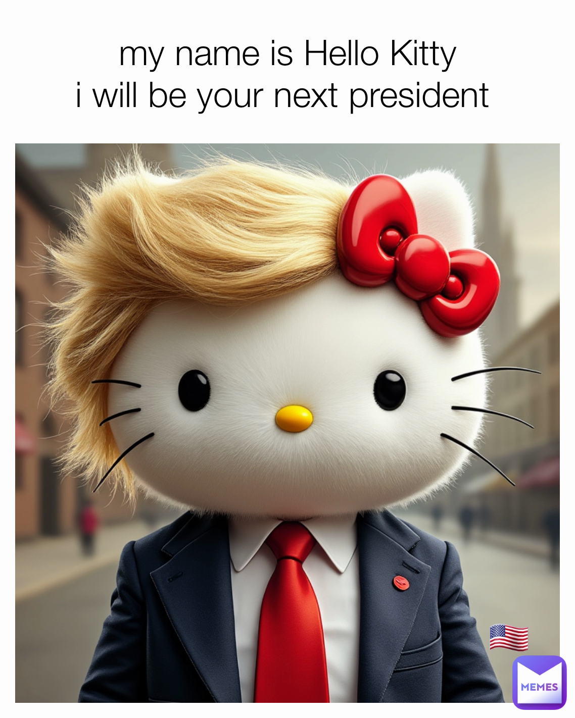 my name is Hello Kitty
i will be your next president  🇺🇸