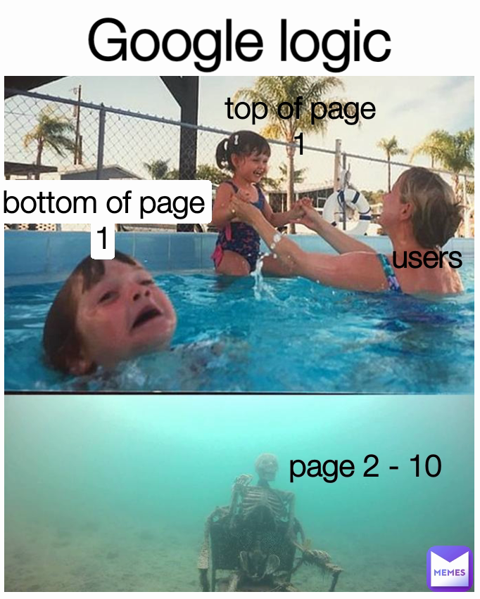 bottom of page 1 users page 2 - 10 top of page 1 Google logic
