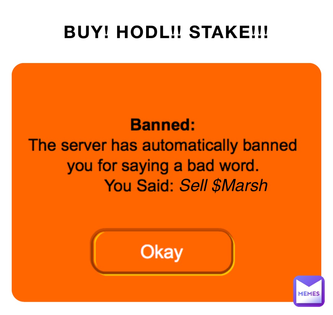 BUY! HODL!! STAKE!!! Sell $Marsh