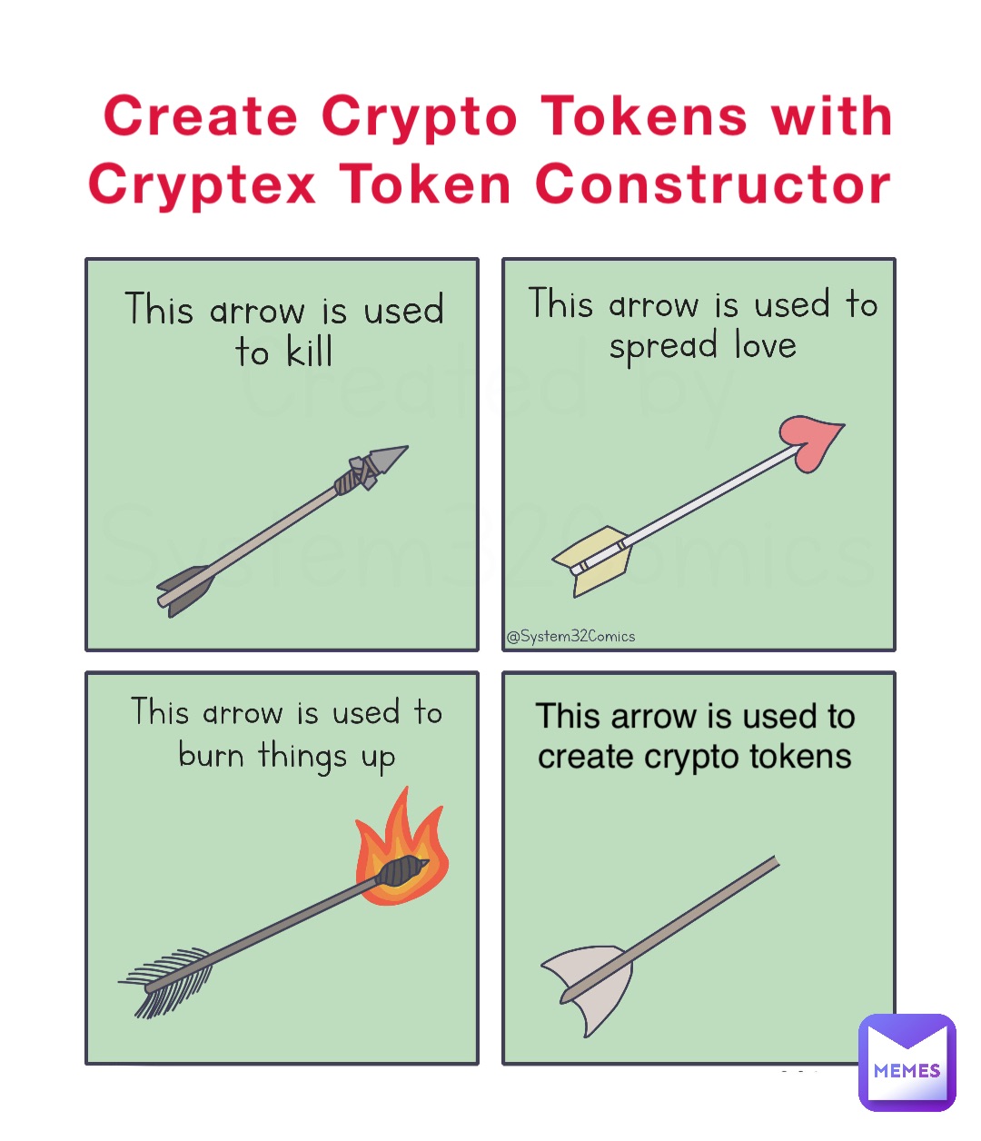 Create Crypto Tokens with Cryptex Token Constructor This arrow is used to create crypto tokens