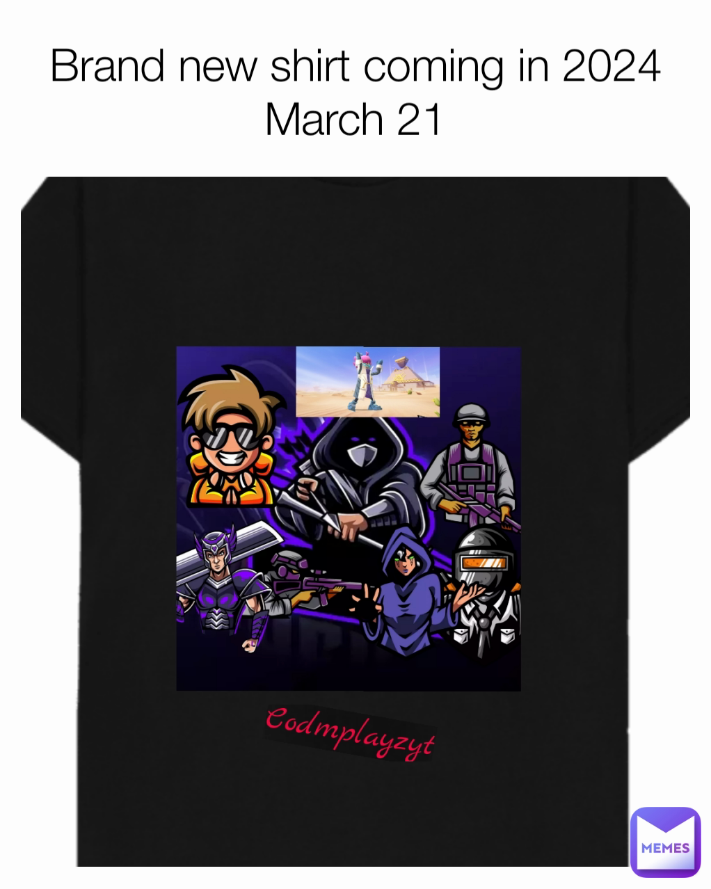 Brand new shirt coming in 2024 March 21