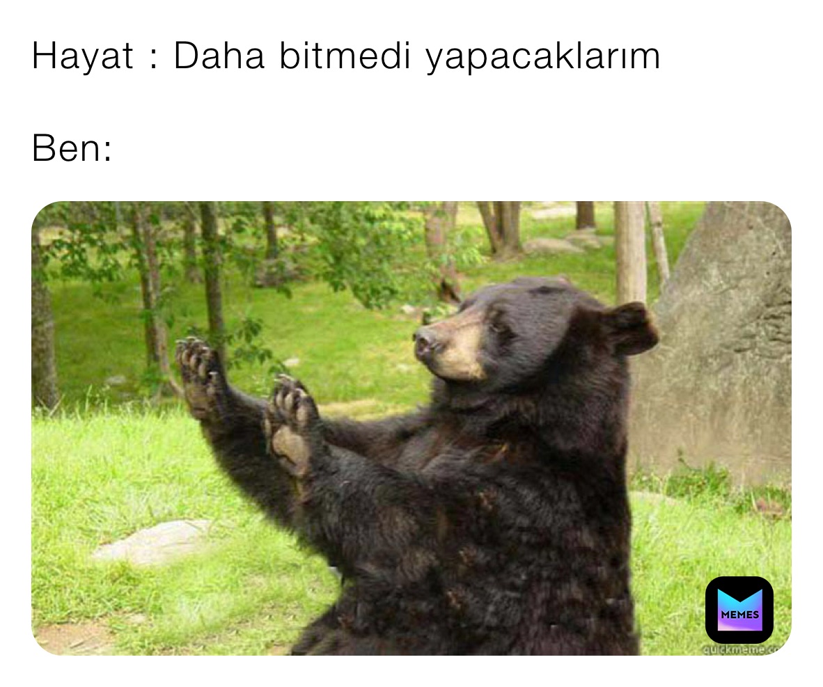 Hayat : Daha bitmedi yapacaklarım

Ben: 