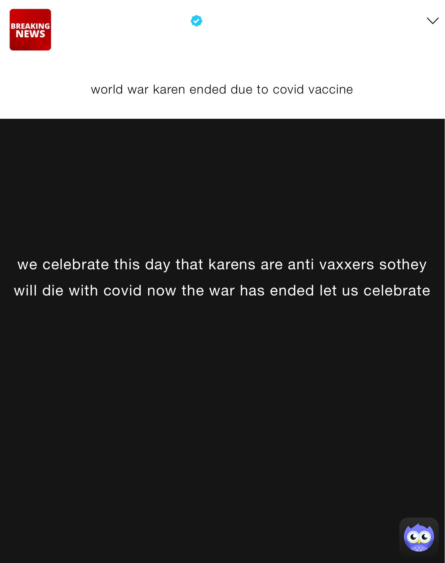 world war karen ended due to covid vaccine