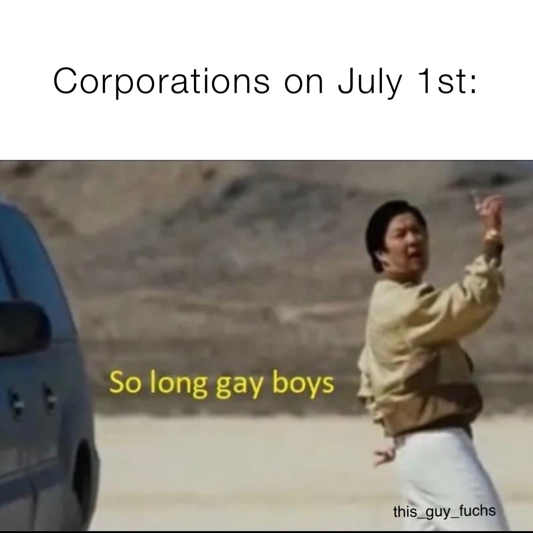corporations gay pride meme