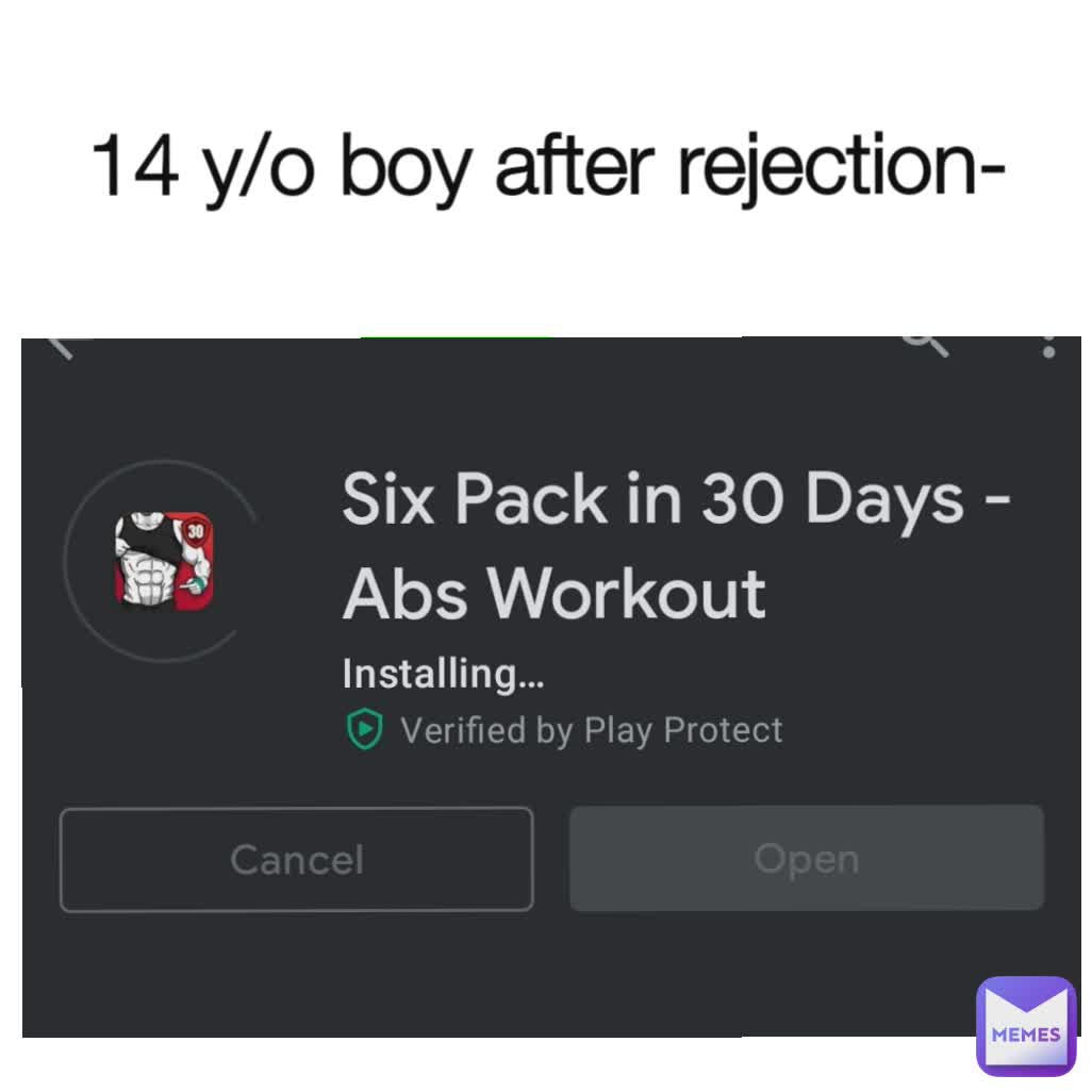 14 y/o boy after rejection-