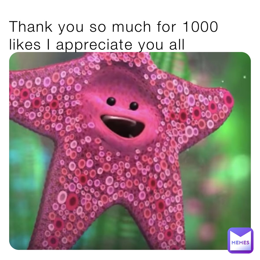 Thank you so much for 1000 likes I appreciate you all