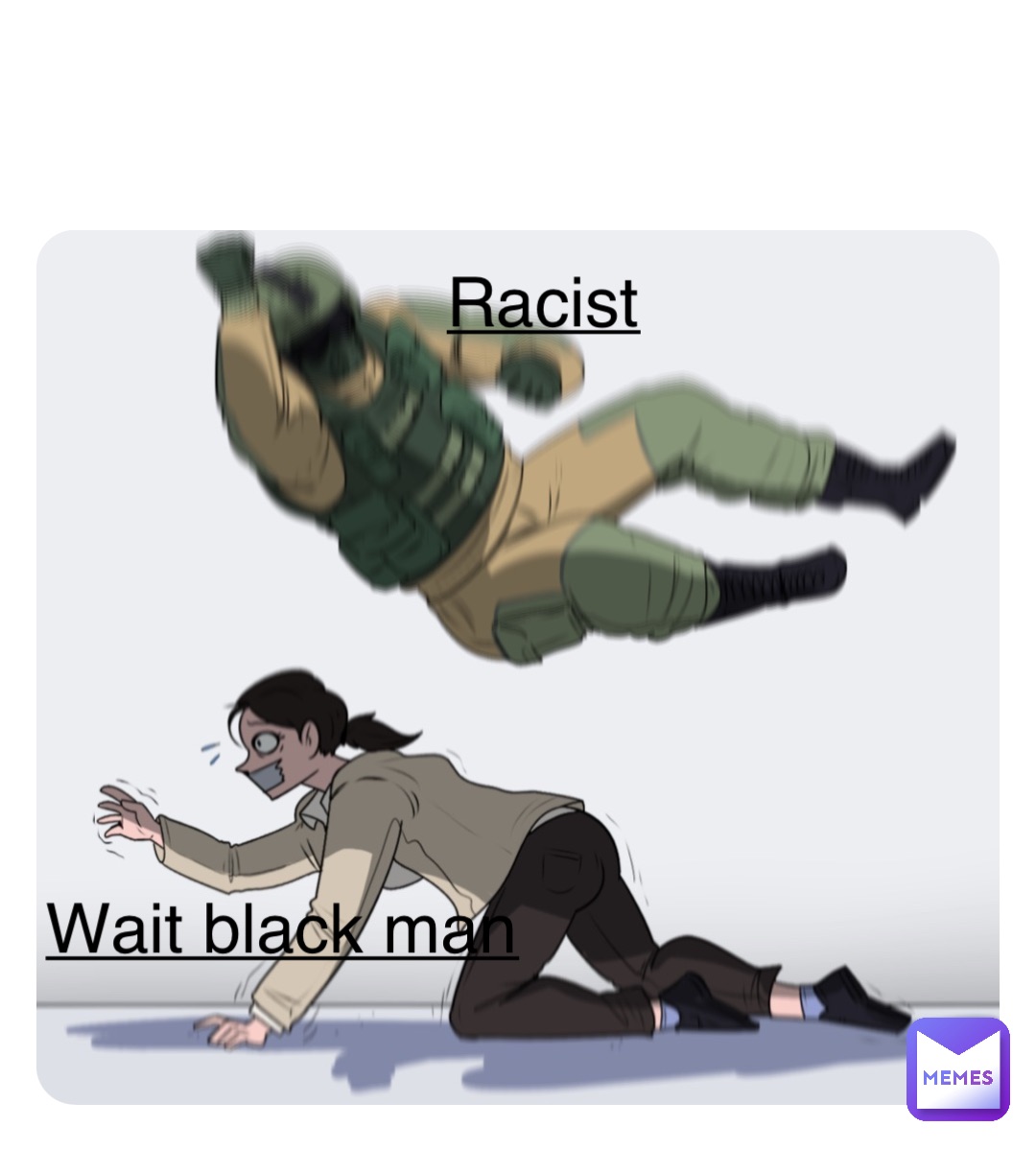 Double tap to edit Wait black man Racist