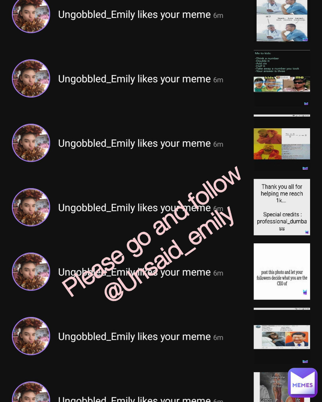 Please go and follow
@Unsaid_emily