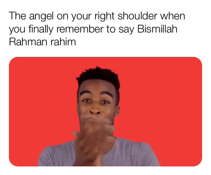 Say bismillah or else the shaytan eats with you xD  ​ #Arab