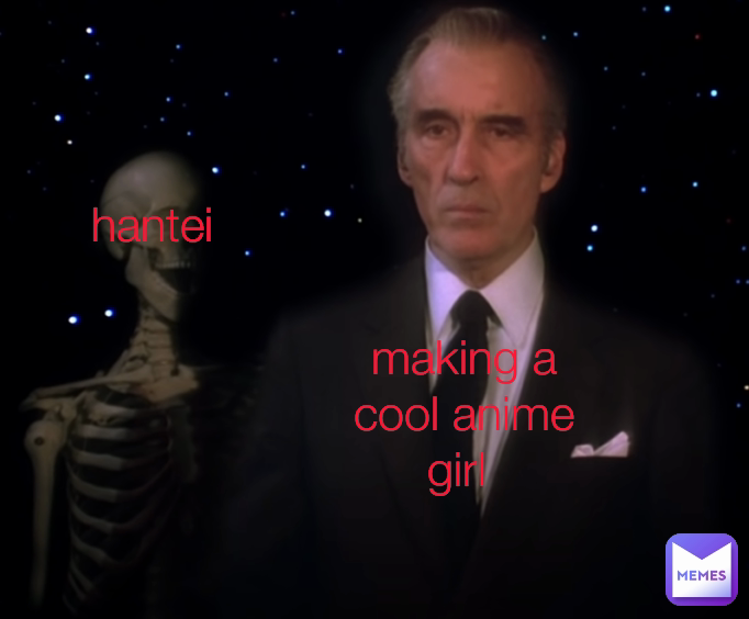 making a cool anime girl  hantei 
