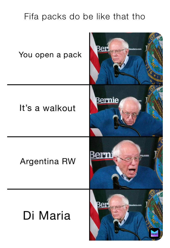 Fifa packs do be like that tho