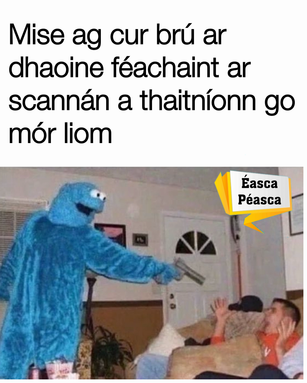 Mise ag cur brú ar dhaoine féachaint ar scannán a thaitníonn go mór liom 