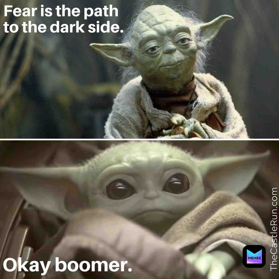 #okboomer #yoda #babyyoda #starwars