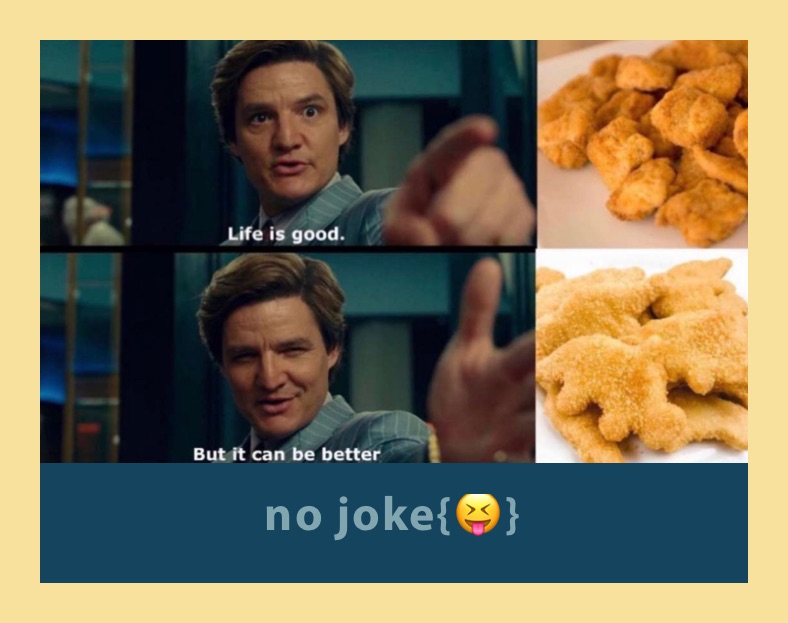 no joke{😝}