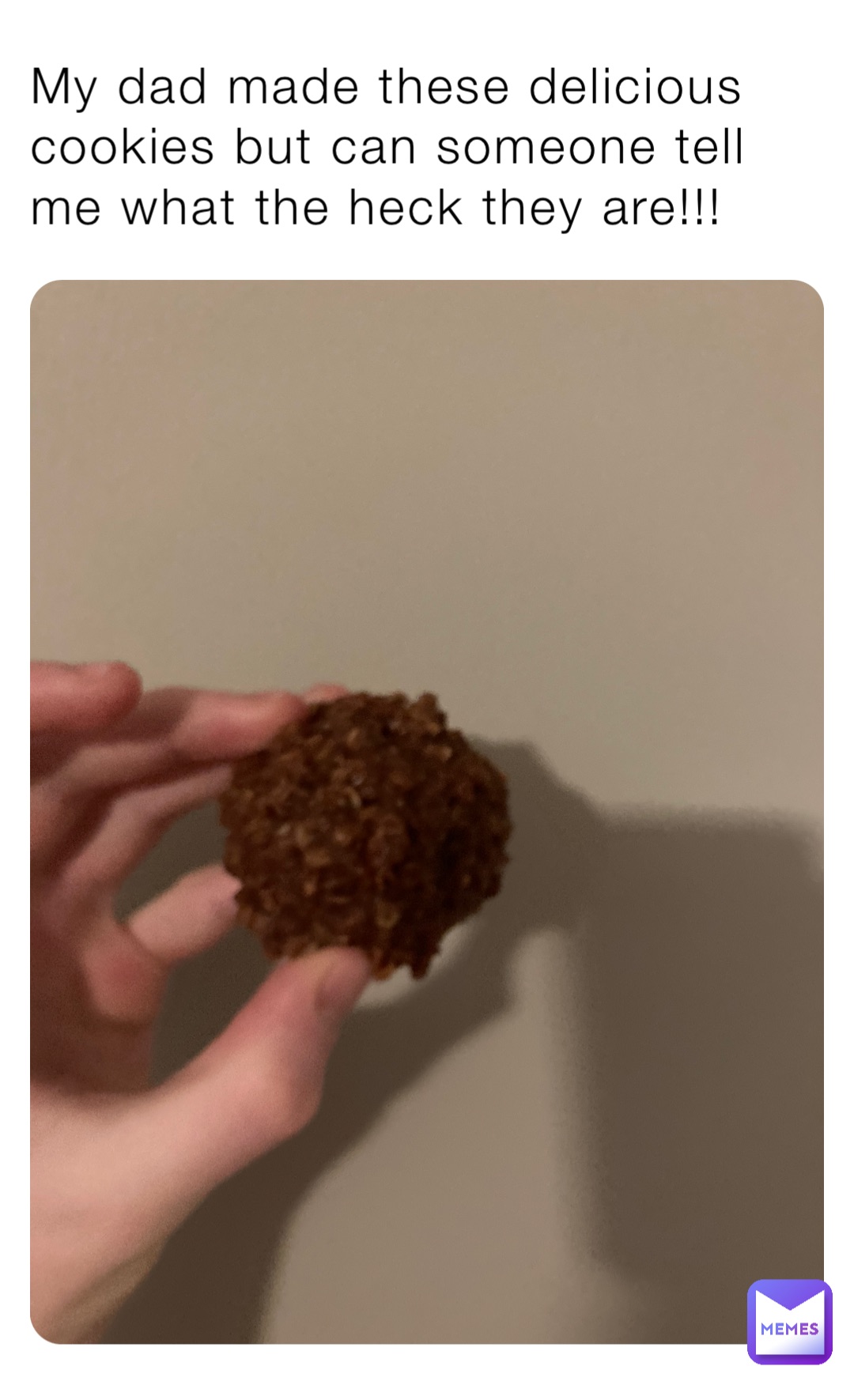 My dad made these delicious cookies but can someone tell me what the heck they are!!!