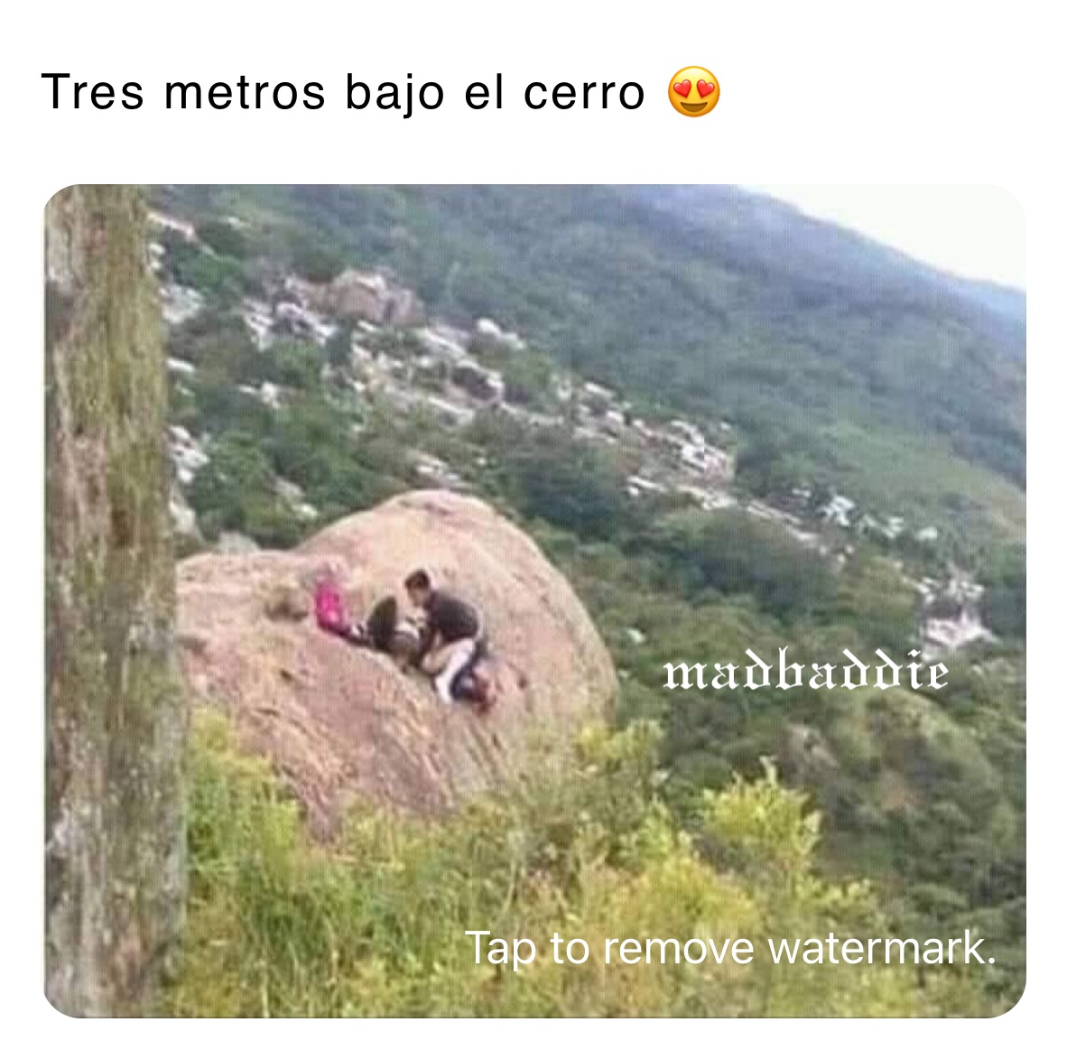 Tres metros bajo el cerro 😍