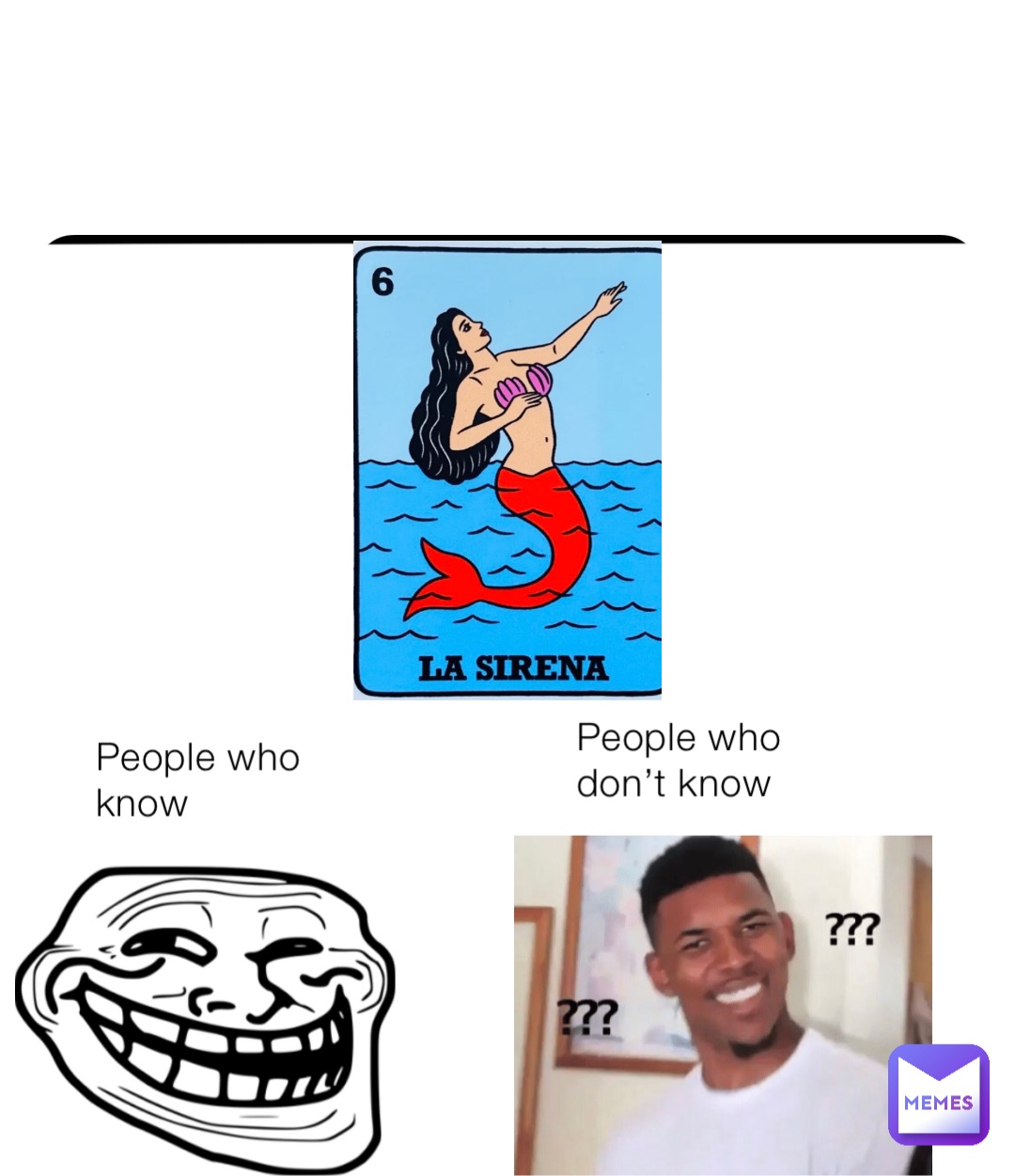 People who know People who don’t know