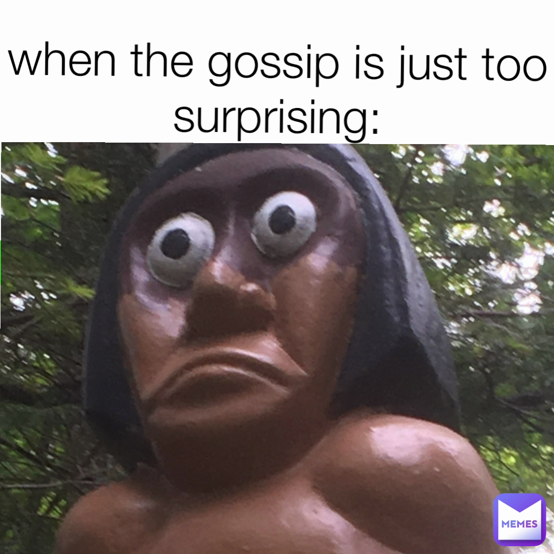 when the gossip is just too surprising:
