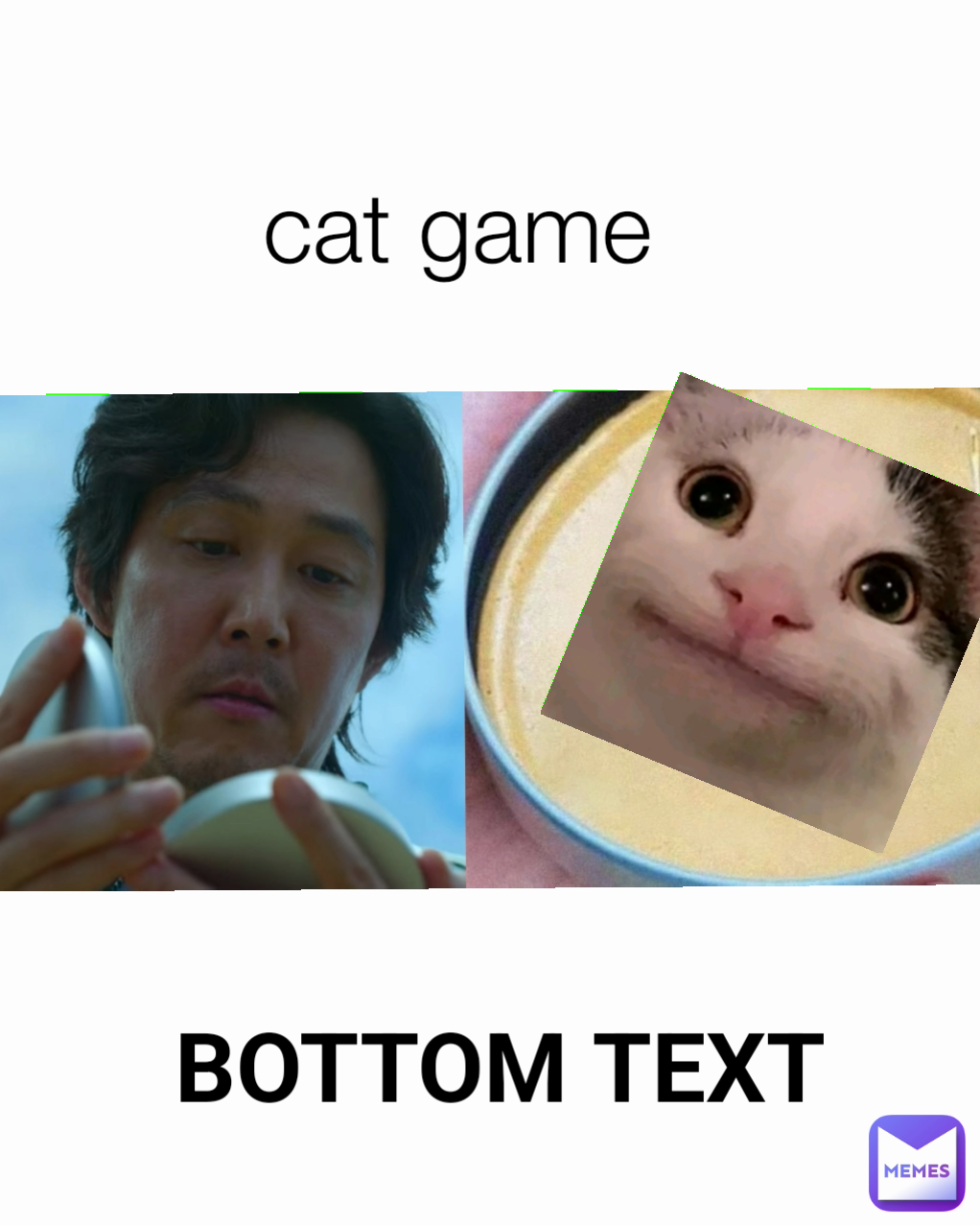 BOTTOM TEXT cat game