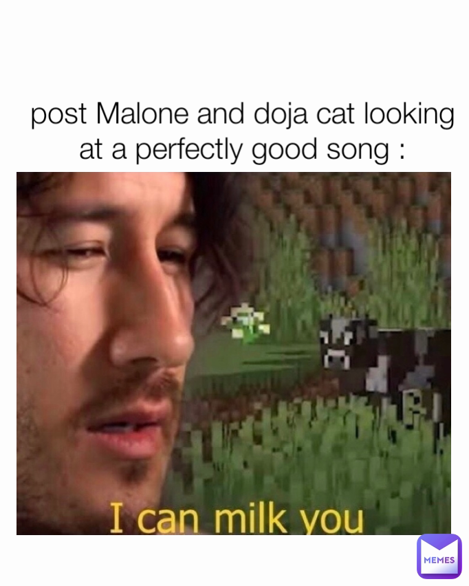 post Malone and doja cat looking at a perfectly good song :