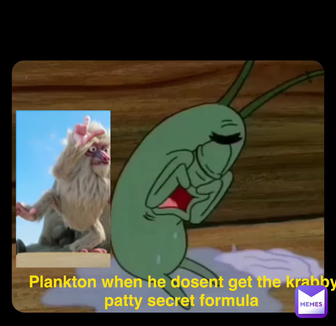 Krabby Patty Secret Formula Plankton