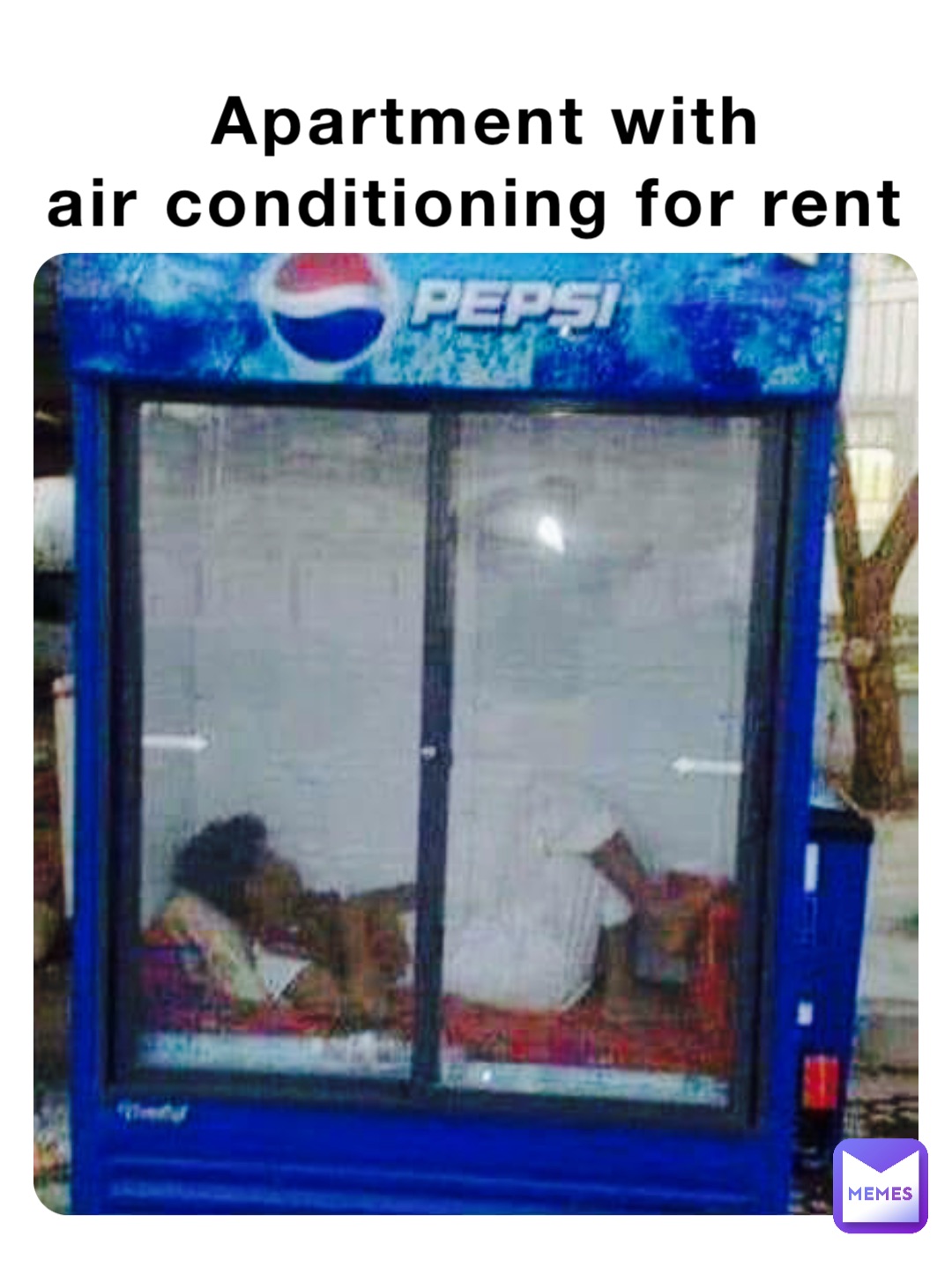 Apartment with 
air conditioning for rent