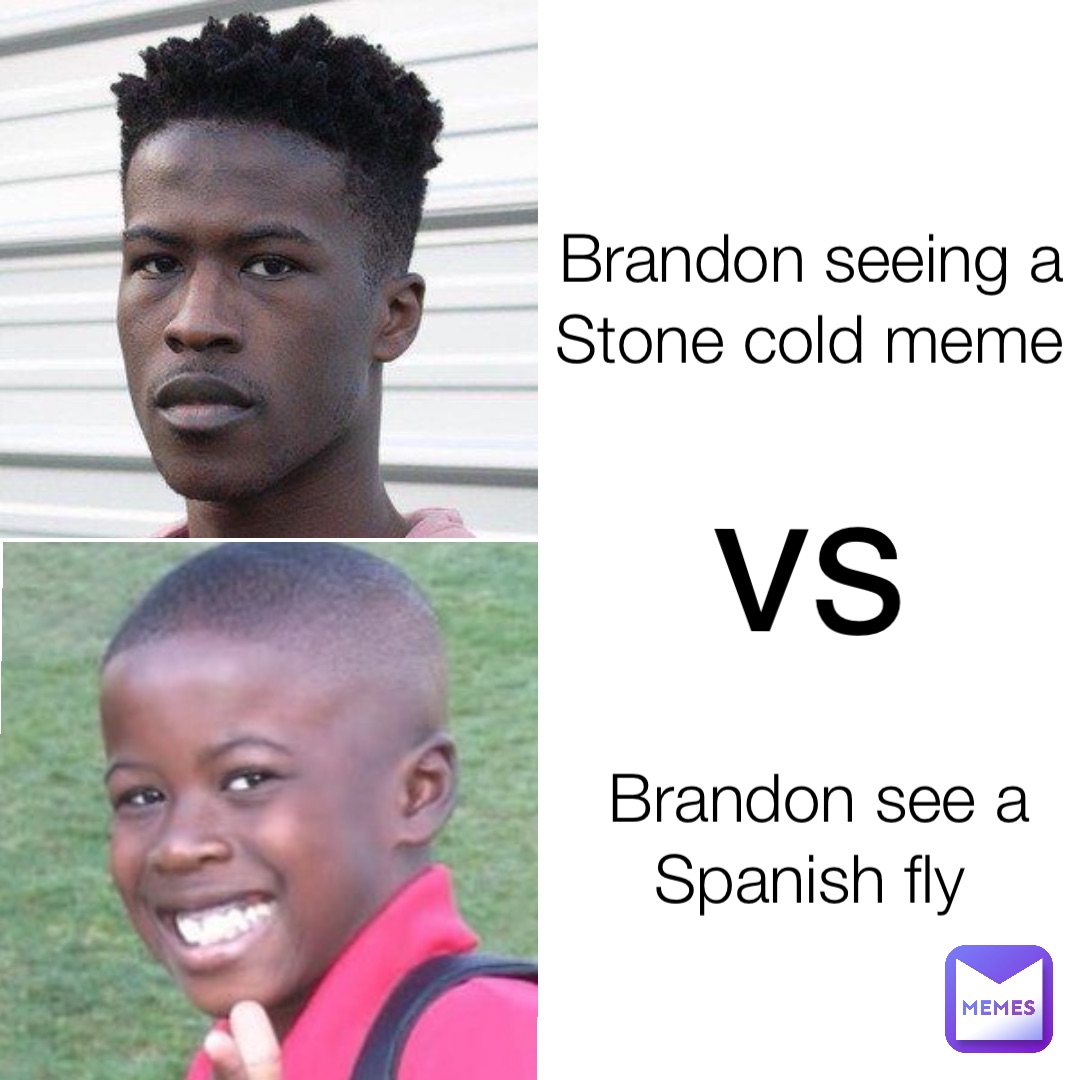 Brandon seeing a Stone cold meme Brandon see a Spanish fly vs