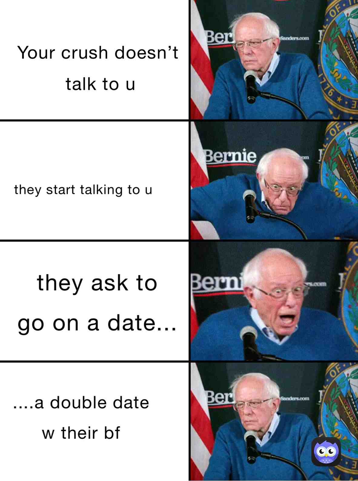 Meme shared by @bluesourpatchkid